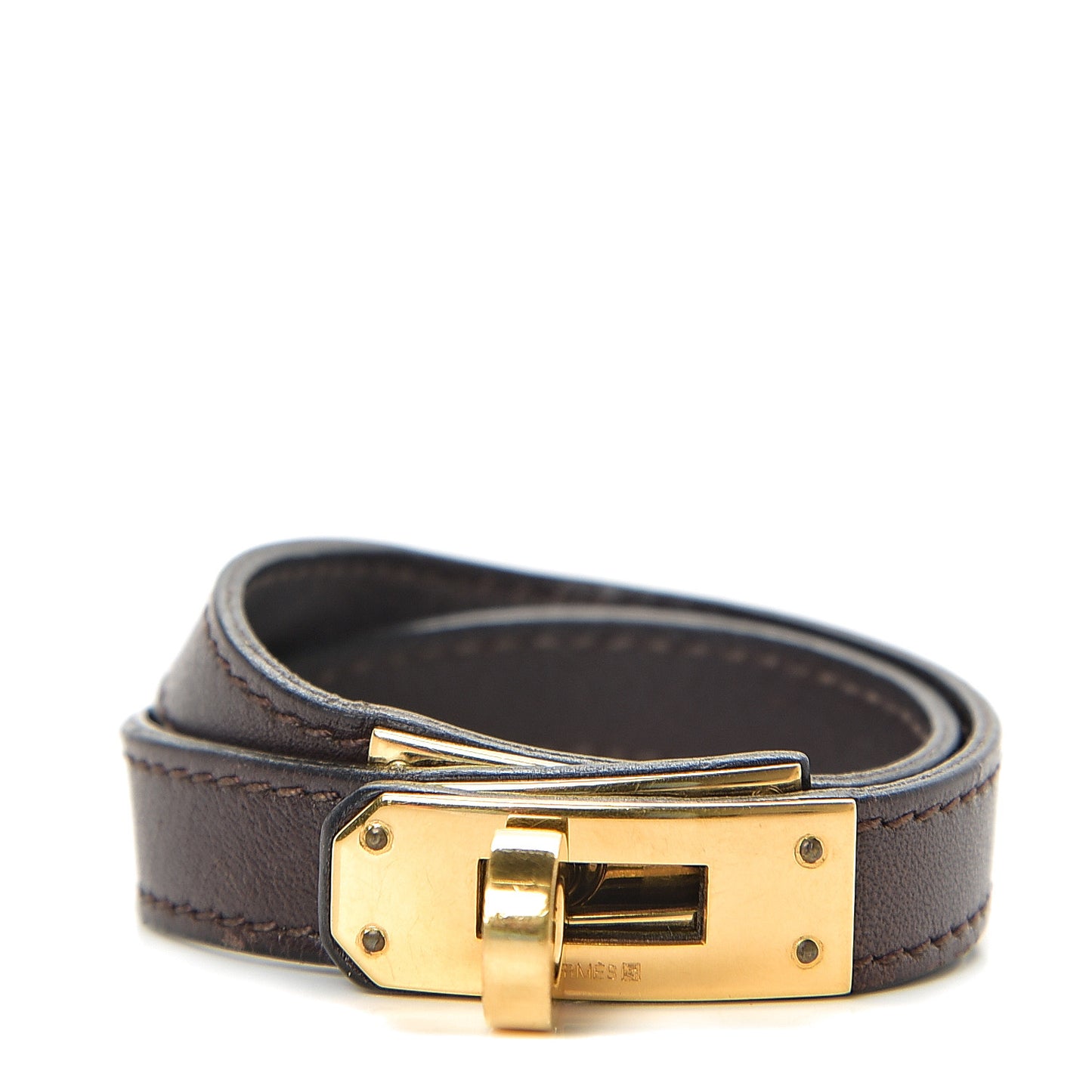 Swift Kelly Double Tour Bracelet Chocolate