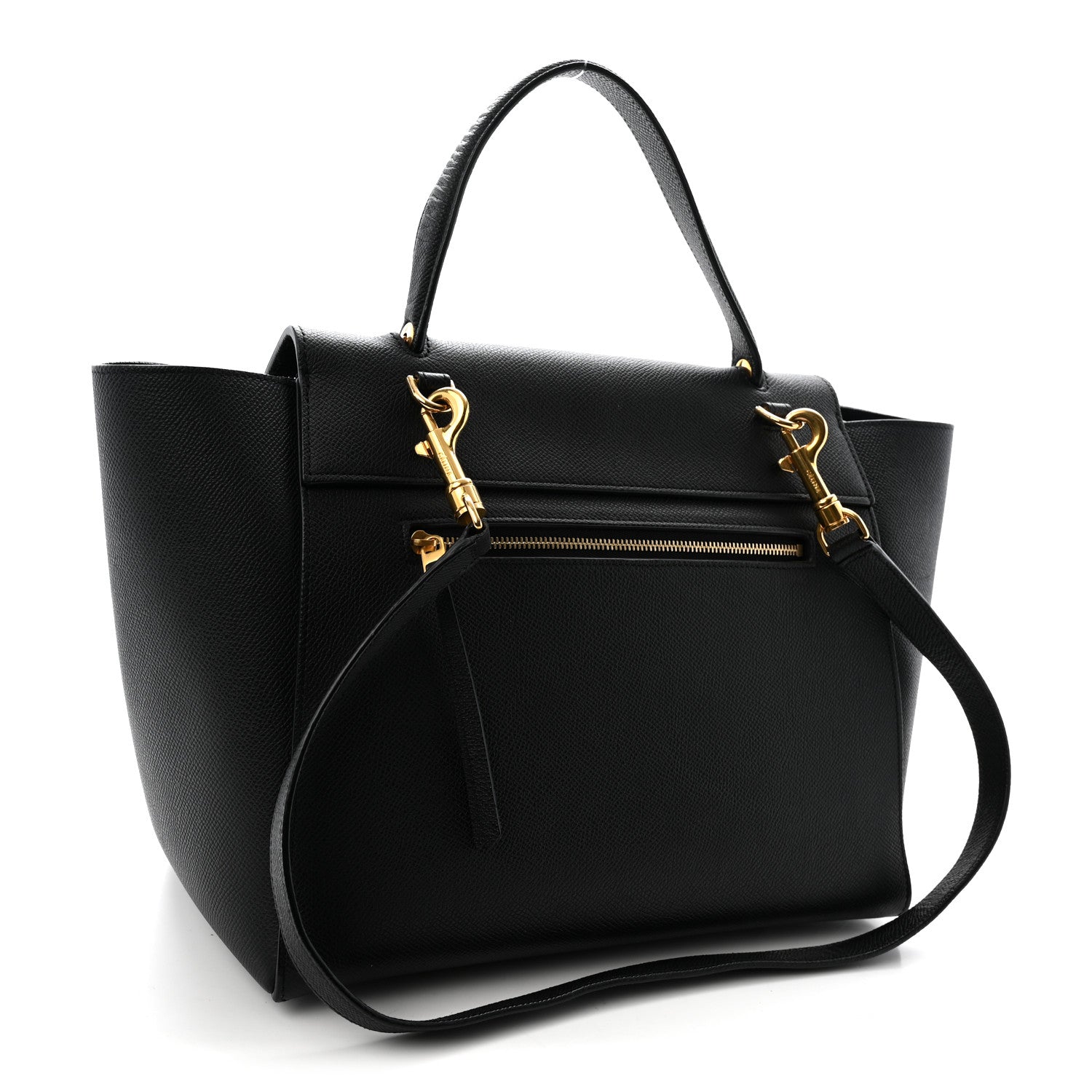 Celine Grained Calfskin Mini Belt Bag Black 3 of 10
