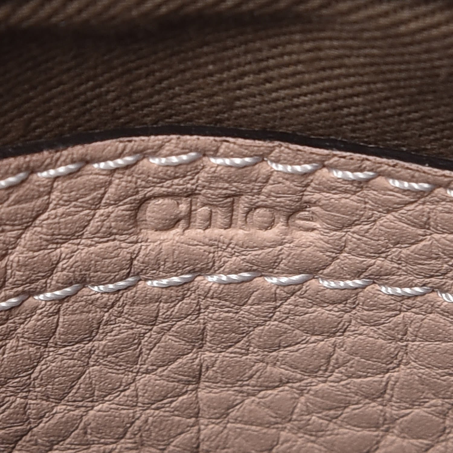 Chloe Calfskin Mini Marcie Round Crossbody Bag Blush Nude 6 of 11