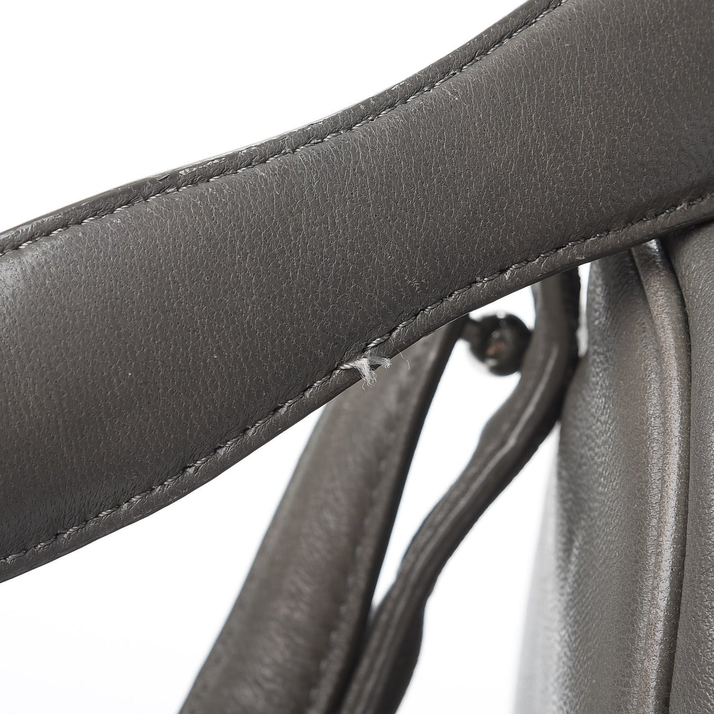 Lambskin Rocco Gray Silver Clear Hardware