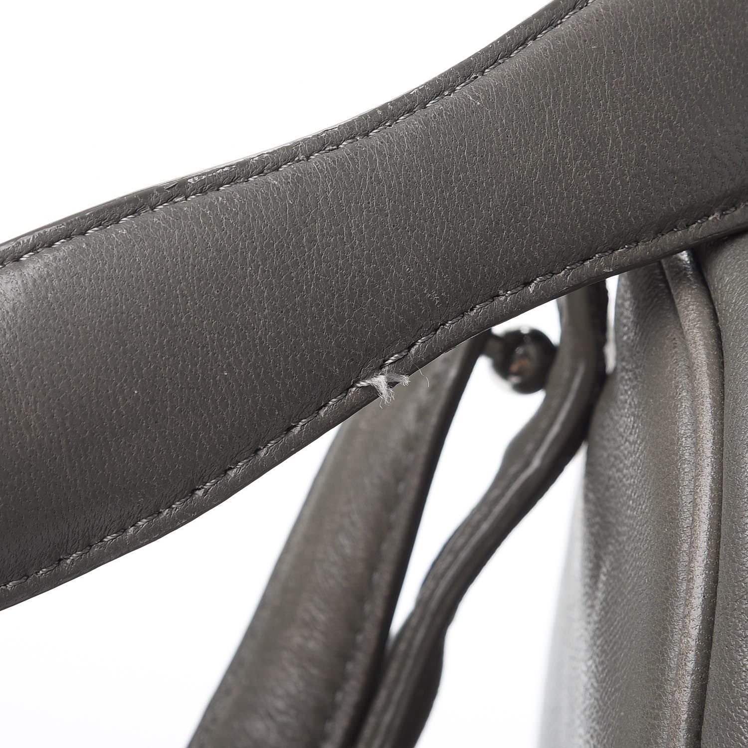 Alexander Wang Lambskin Rocco Gray Silver Clear Hardware 9 of 15