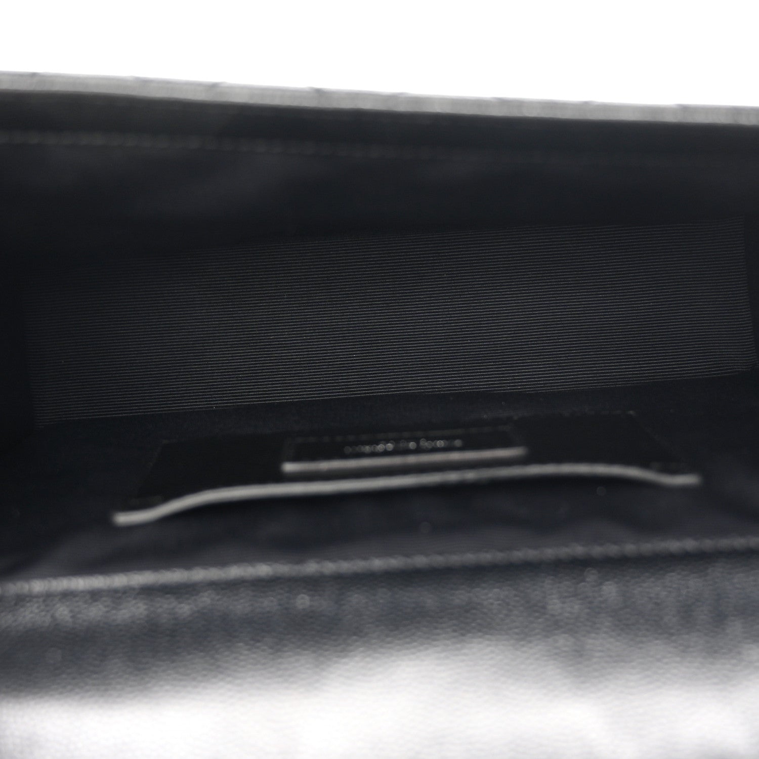 Saint Laurent Grain De Poudre Textured Mixed Matelasse Triquilt Medium Monogram Monochrome Satchel Black 5 of 10