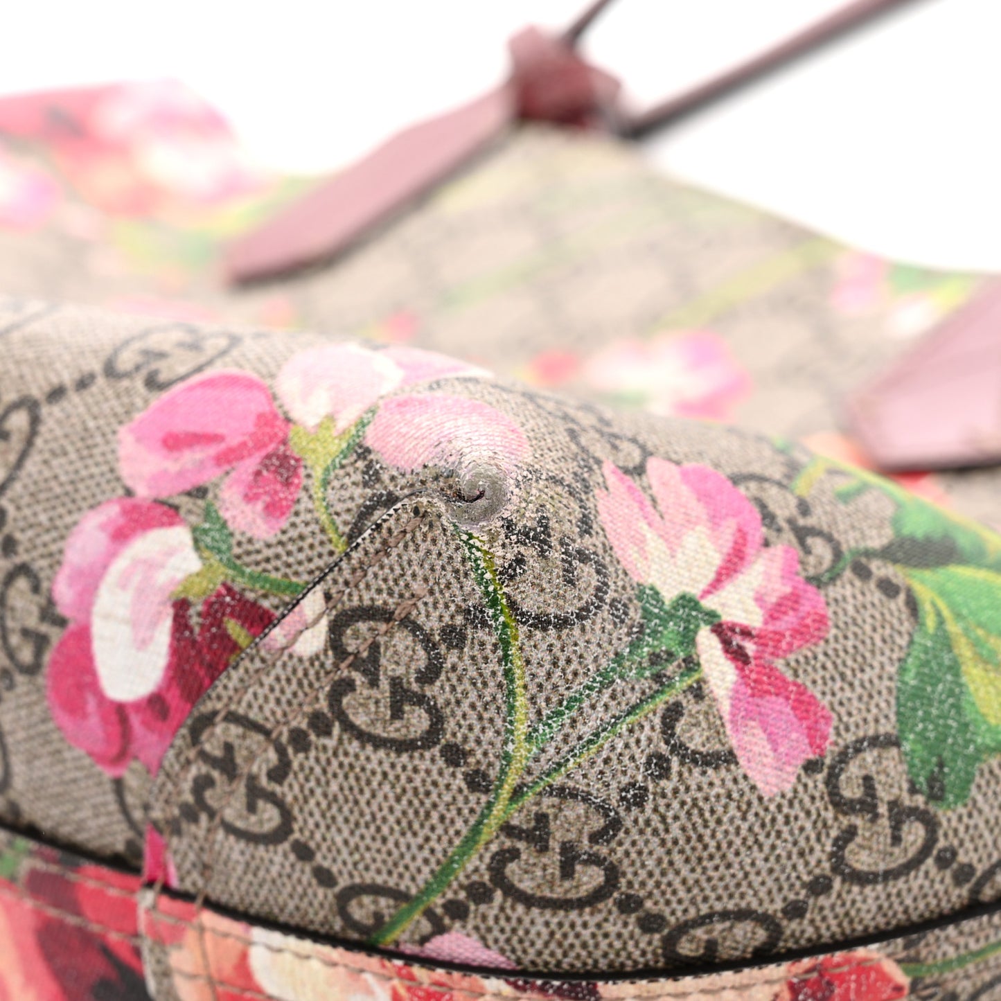 GG Supreme Monogram Blooms Small Reversible Tote Beige Multicolor Dry Rose