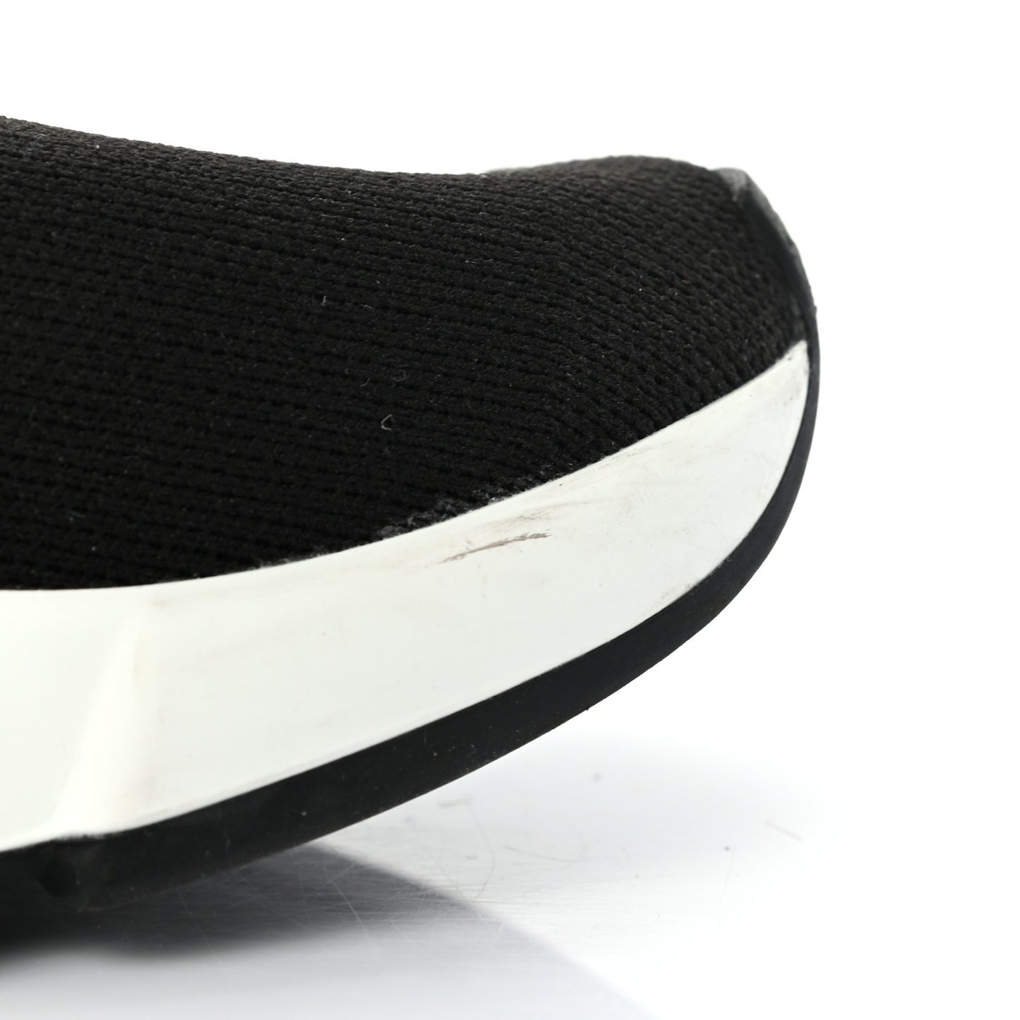 Neoprene Knit Womens Speed Sneakers 35 Black White
