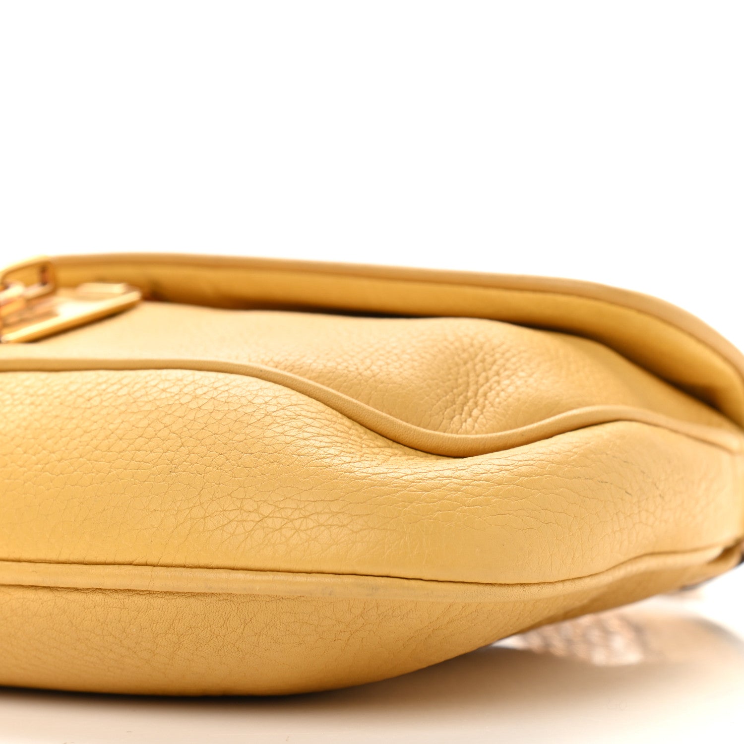 Prada Vitello Daino Cleo Shoulder Bag Yellow 16 of 23