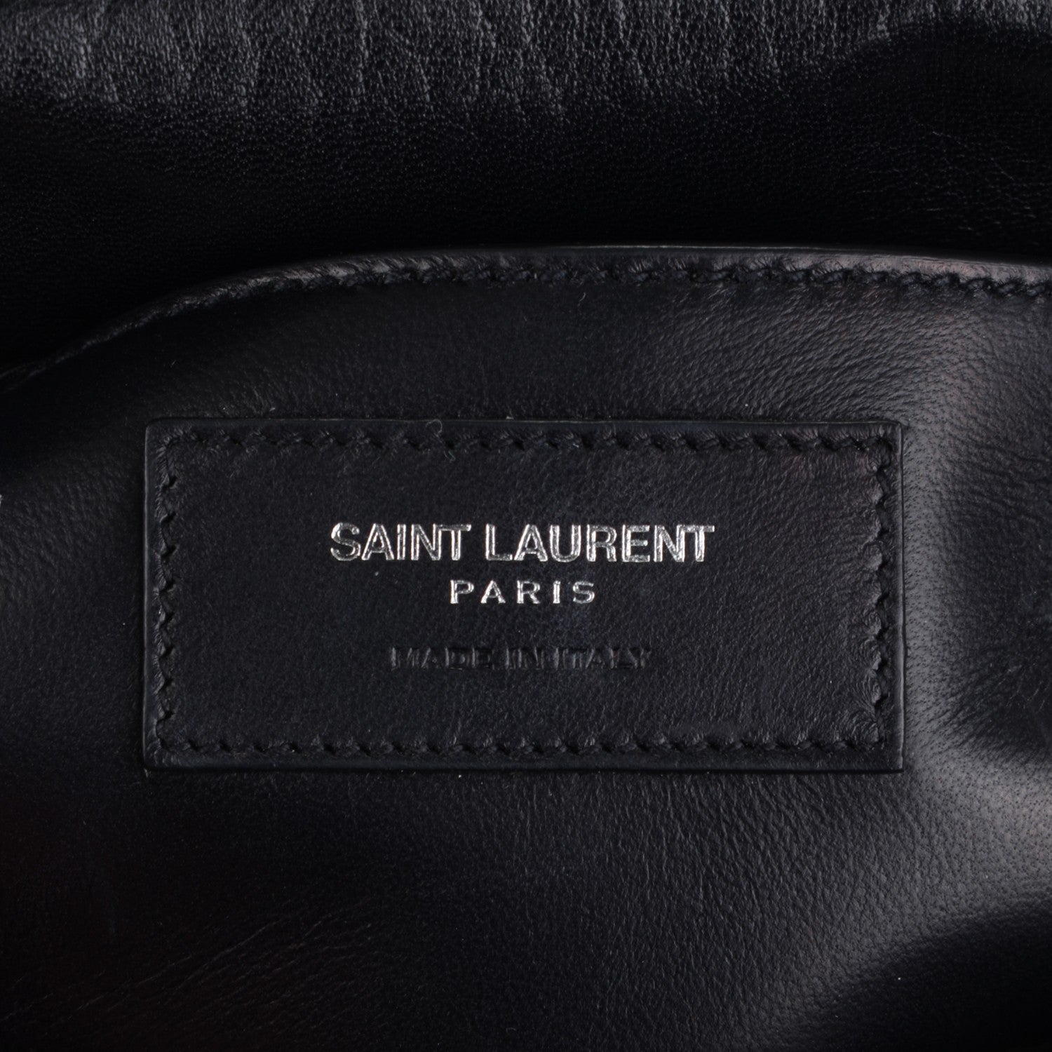 Saint Laurent Sheepskin Matelasse Chevron Monogram Large College Satchel Black 6 of 7