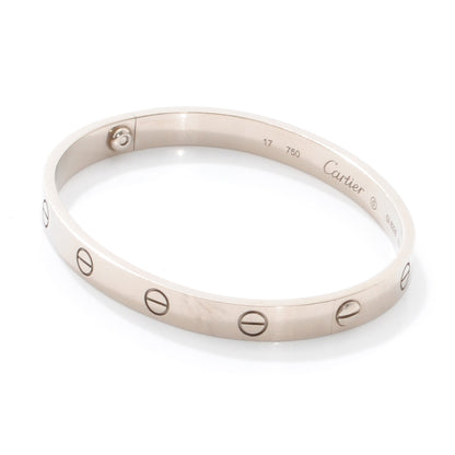 Cartier 18K White Gold LOVE Bracelet 17 3 of 6