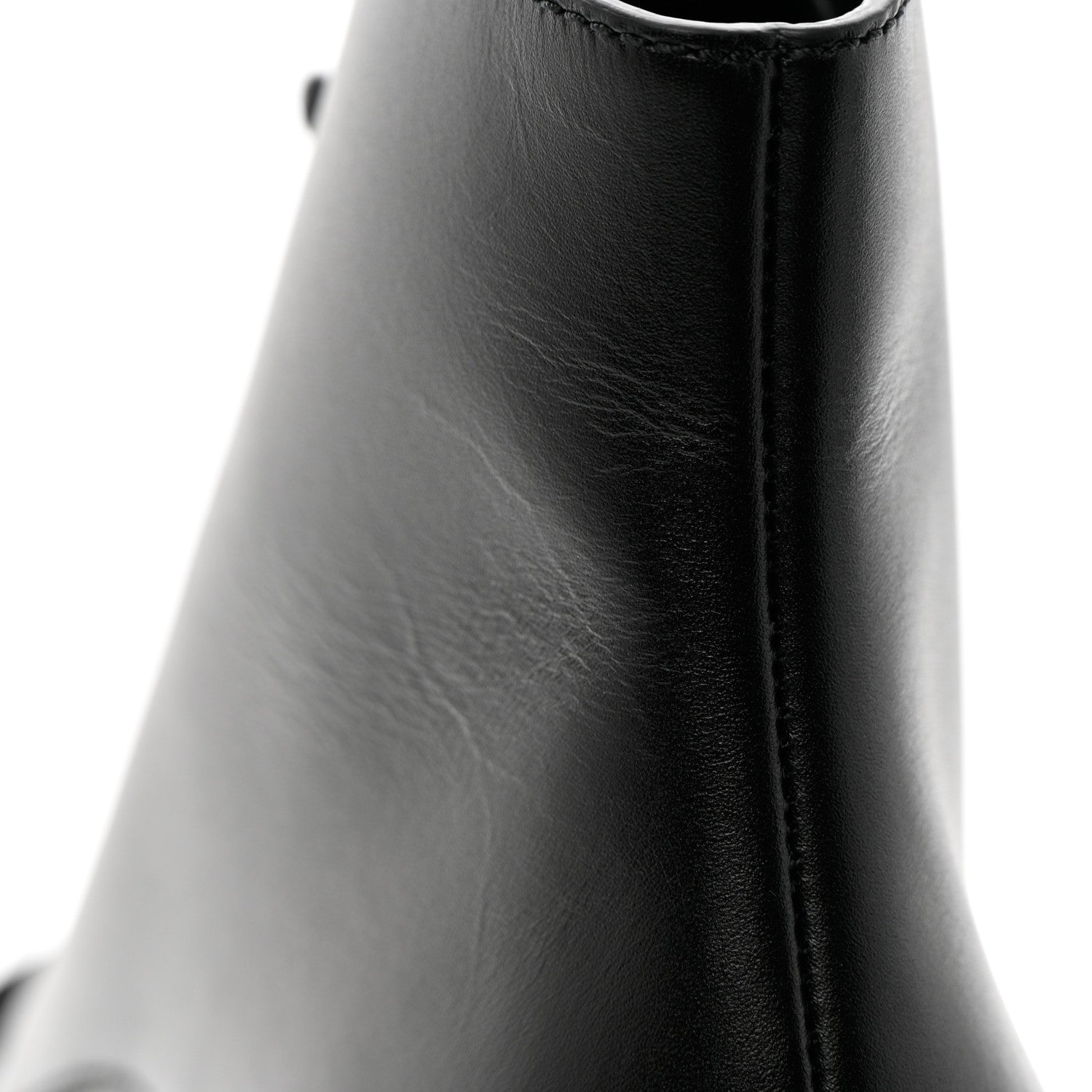Chanel Calfskin Velvet CC Cap Toe Boots 38 Black 10 of 13