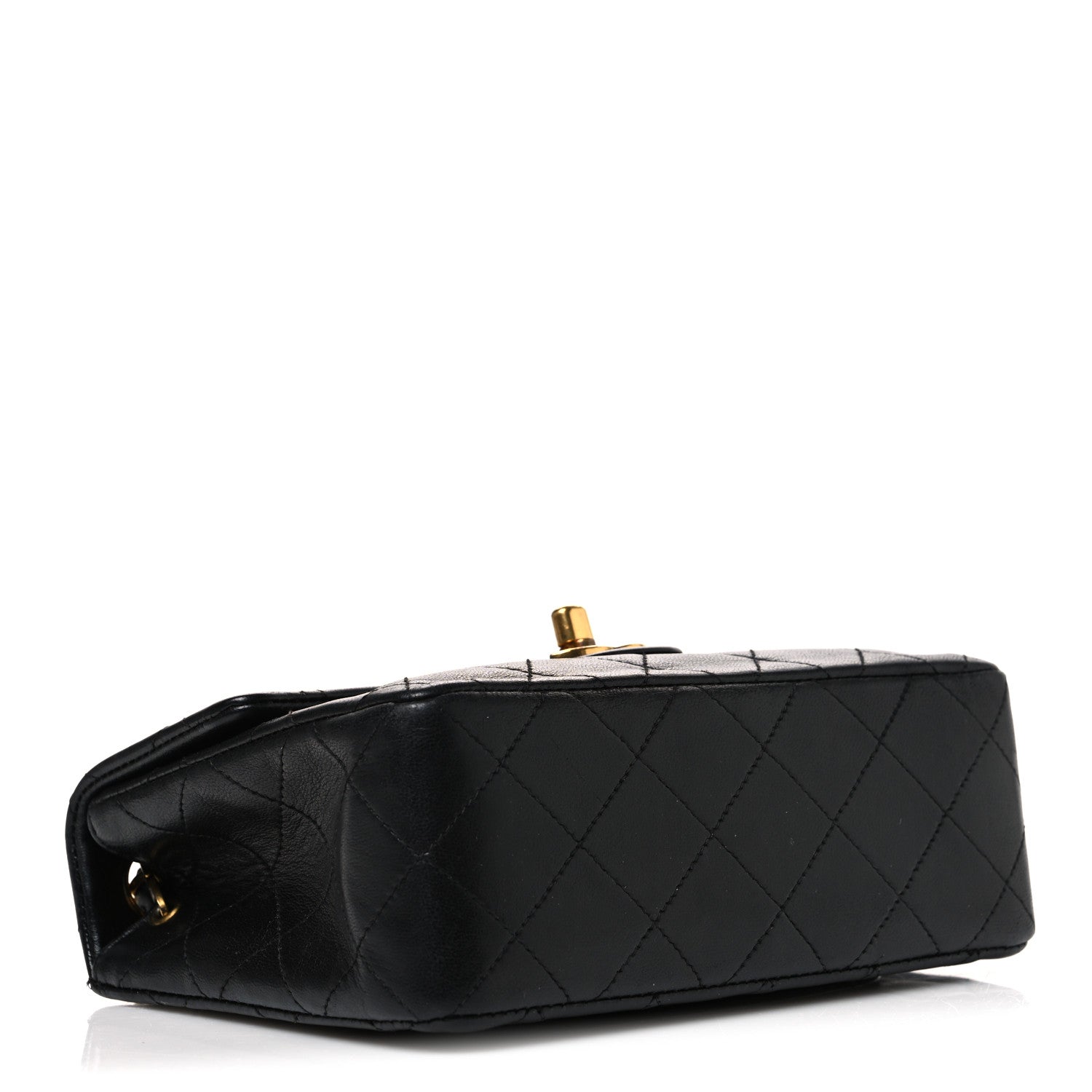 Chanel Lambskin Quilted Mini Square Flap Bag Black 4 of 11