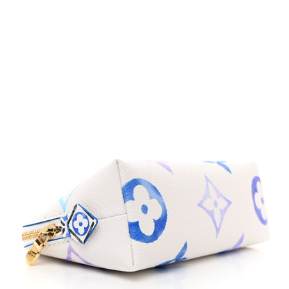 Louis Vuitton Monogram Giant By The Pool Cosmetic Pouch PM Blue 4 of 7