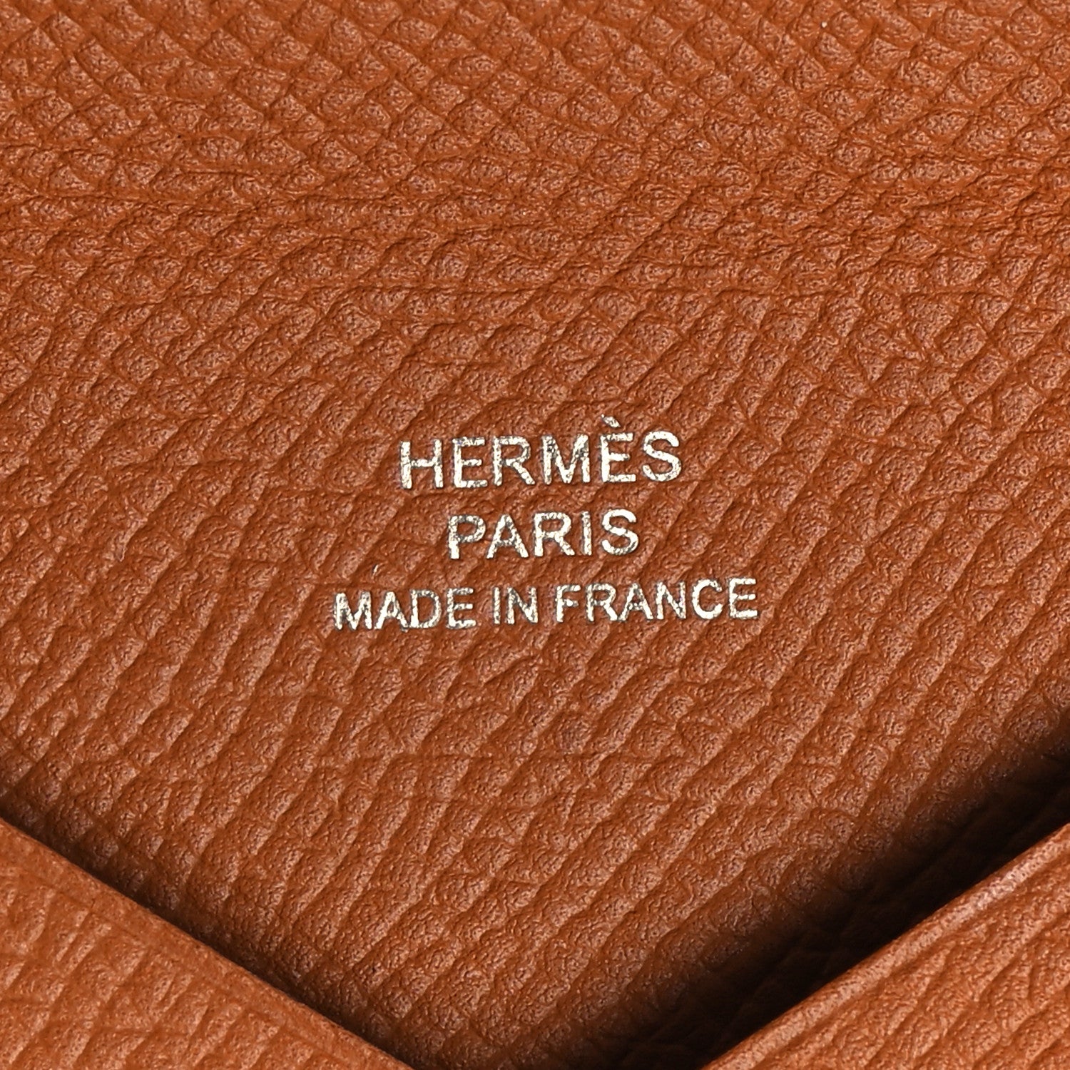 Hermes Epsom Calvi Card Case Gold 8 of 10