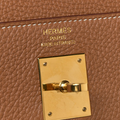 Hermes Togo Kelly Retourne 35 Gold 5 of 12