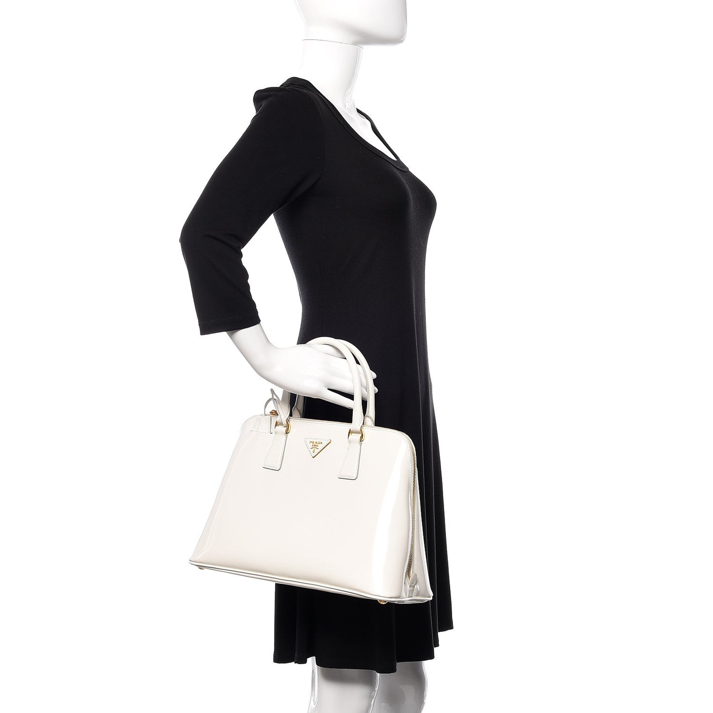 Spazzolato Medium Promenade Tote White