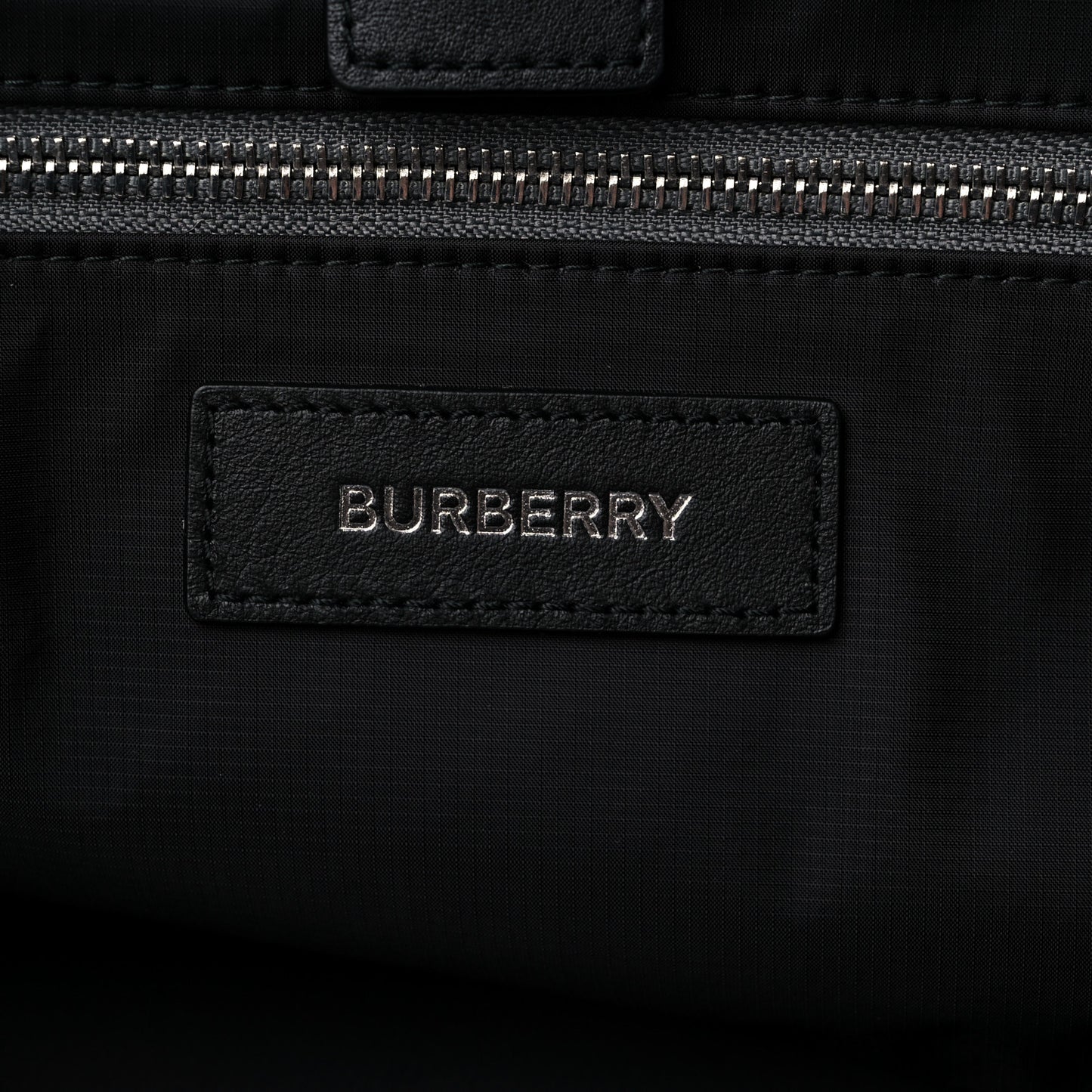 Nylon Logo Tote Bag Grey