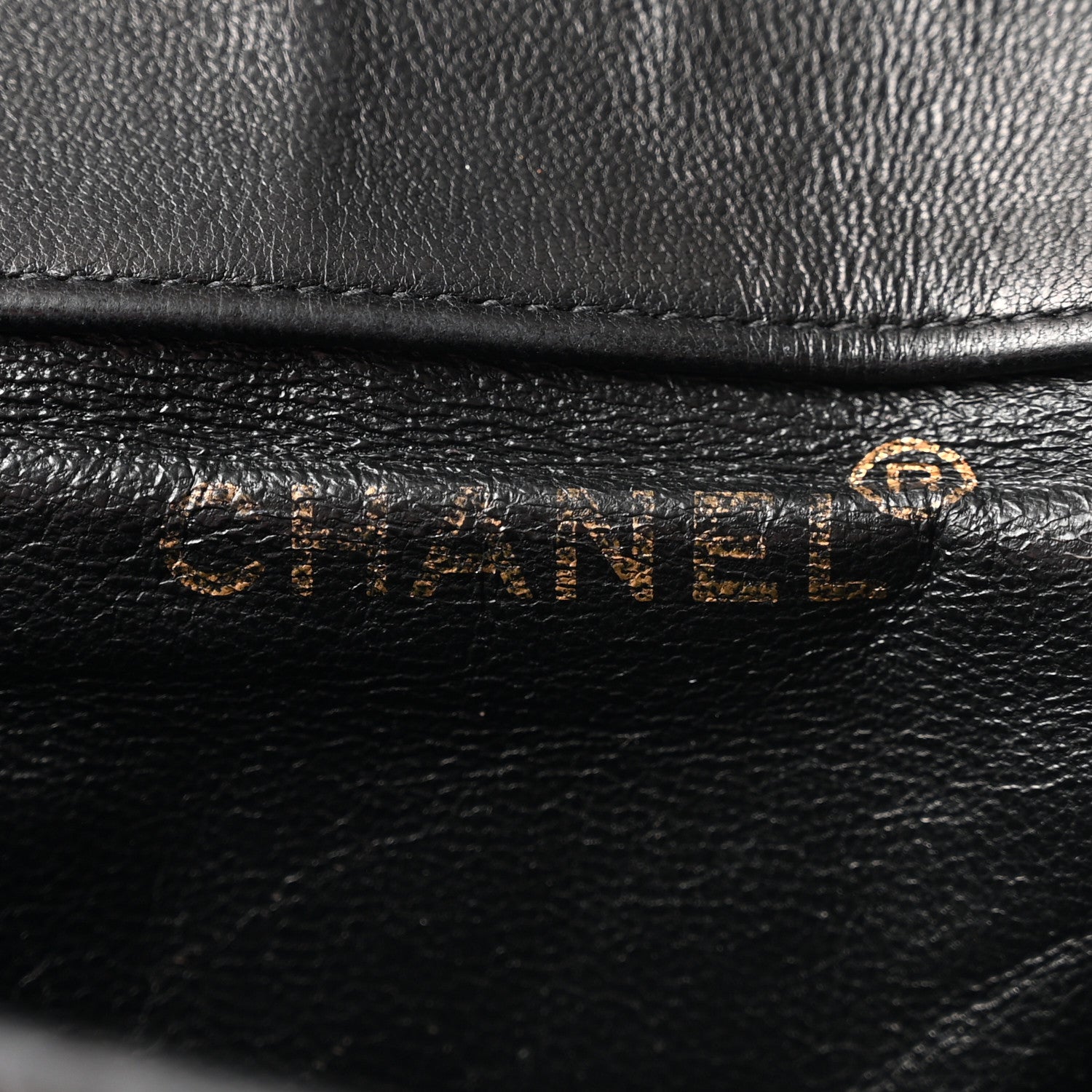 Chanel Lambskin Quilted Drawstring Backpack Black 6 of 12