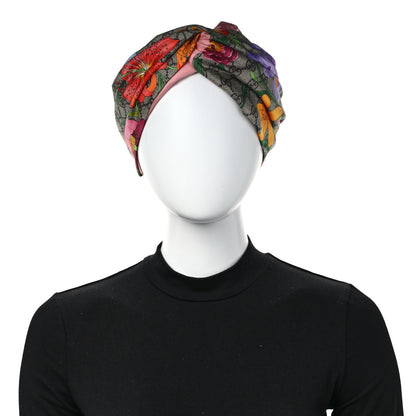 Gucci Silk Monogram Flora Print Headband M Pink 2 of 5