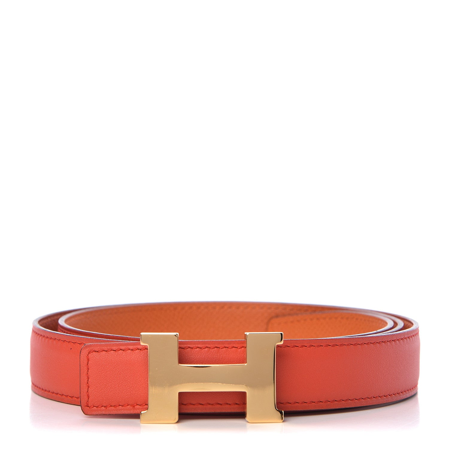 Hermes Swift Epsom 24mm Mini Constance H Belt 90 Capucine Orange 1 of 7