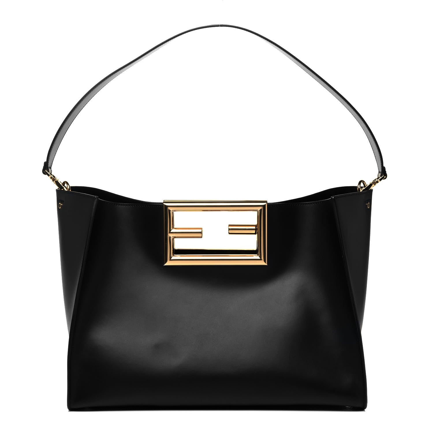 Fendi Vitello King Medium Fendi Way Tote Black 2 of 10