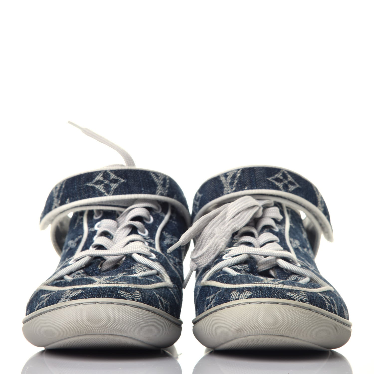 Louis Vuitton Monogram Denim Acapulco Sneakers 37 Blue 2 of 9