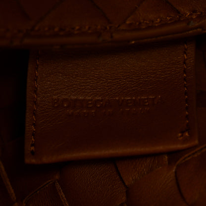 Bottega Veneta Suede Intrecciato Large Campana Shoulder Bag Amber 7 of 11