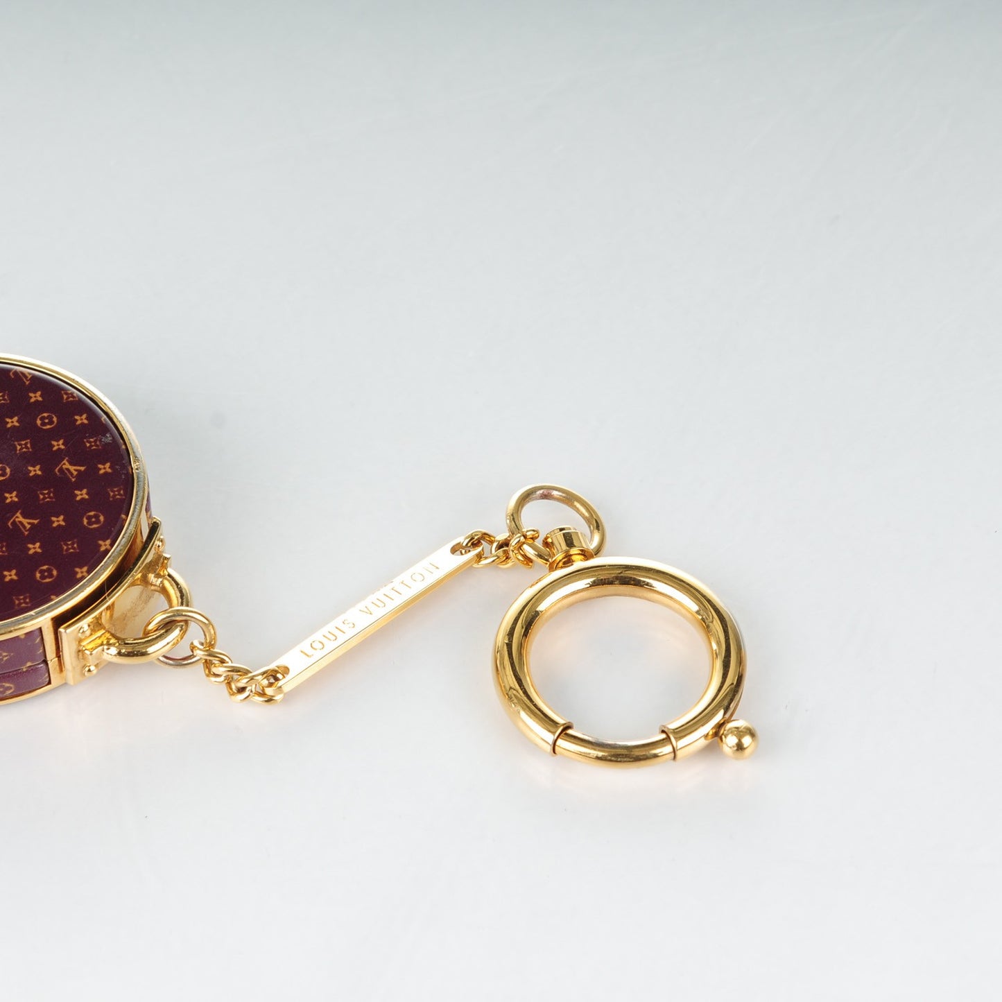Monogram Hat Box Keychain