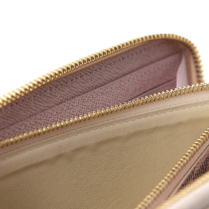Louis Vuitton Damier Azur Clemence Wallet Rose Ballerine 16 of 16