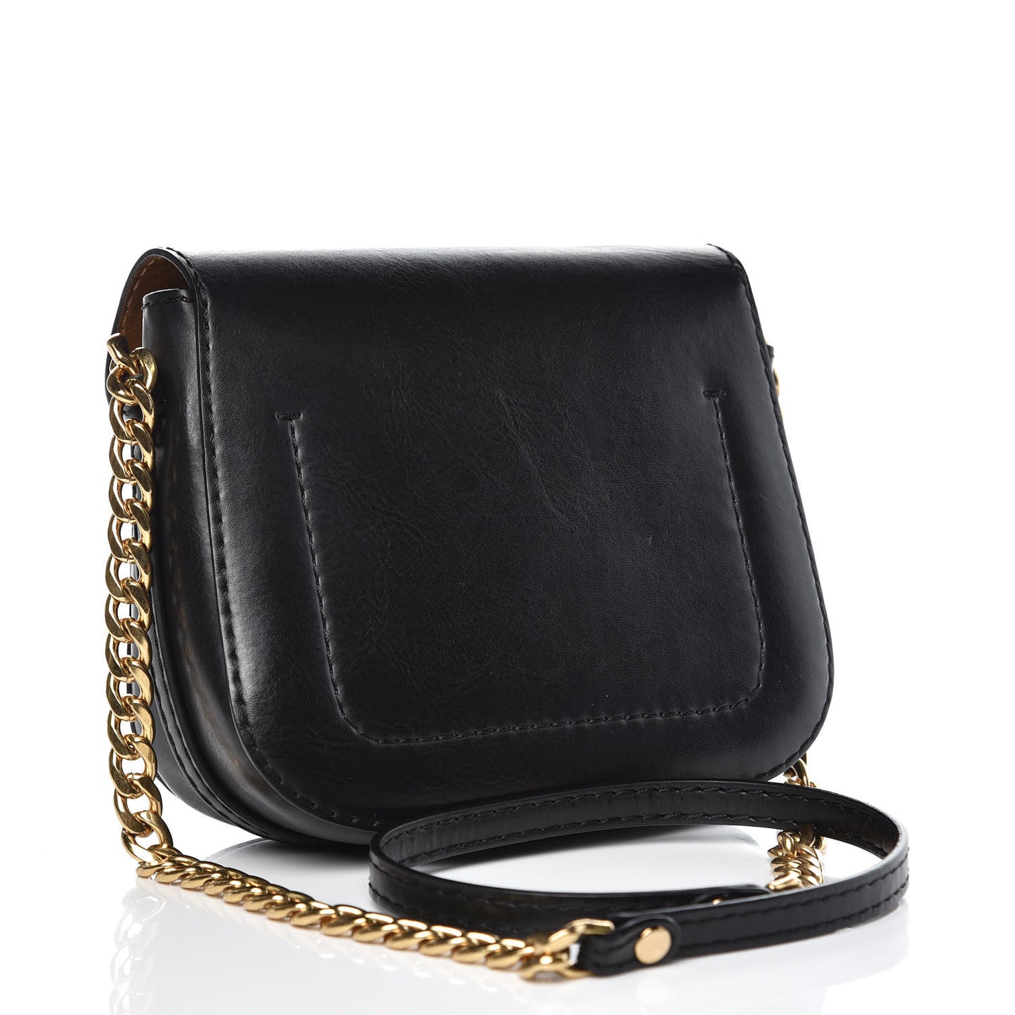 Eco Alter Nappa Popper Shoulder Bag Black