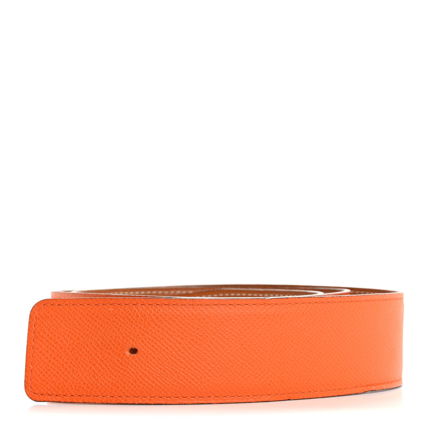 Hermes Epsom 42mm Belt Strap 95 38 Orange Gold 1 of 8