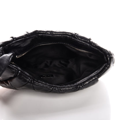 Miu Miu Vitello Shine Quilted Wristlet Nero Black 5 of 7