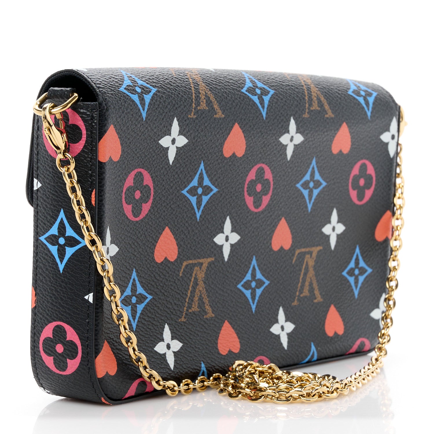 Louis Vuitton Game On Felicie Chain Wallet Black 4 of 15