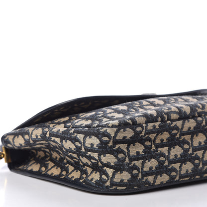 Christian Dior Monogram Flap Navy Blue 15 of 16