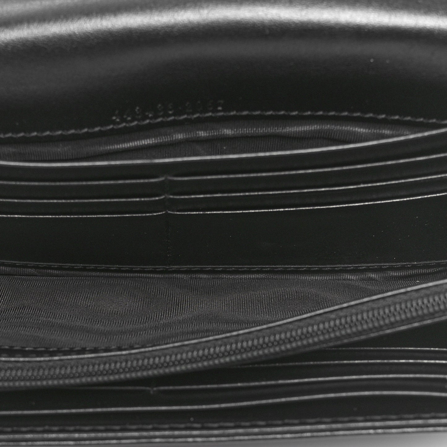 Calfskin Matelasse GG Marmont Continental Wallet Black