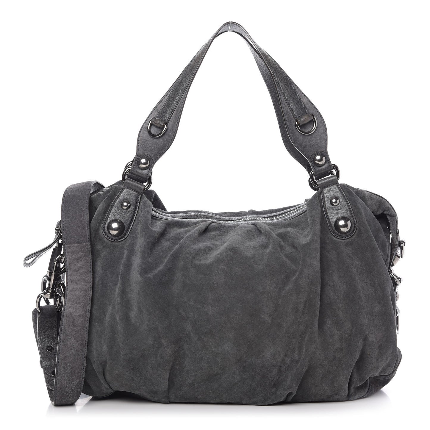 Suede Icon Bit Large Boston Grey