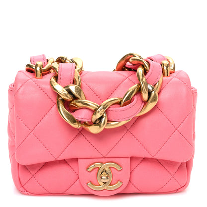 Chanel Lambskin Quilted Mini Funky Town Flap Pink 1 of 12