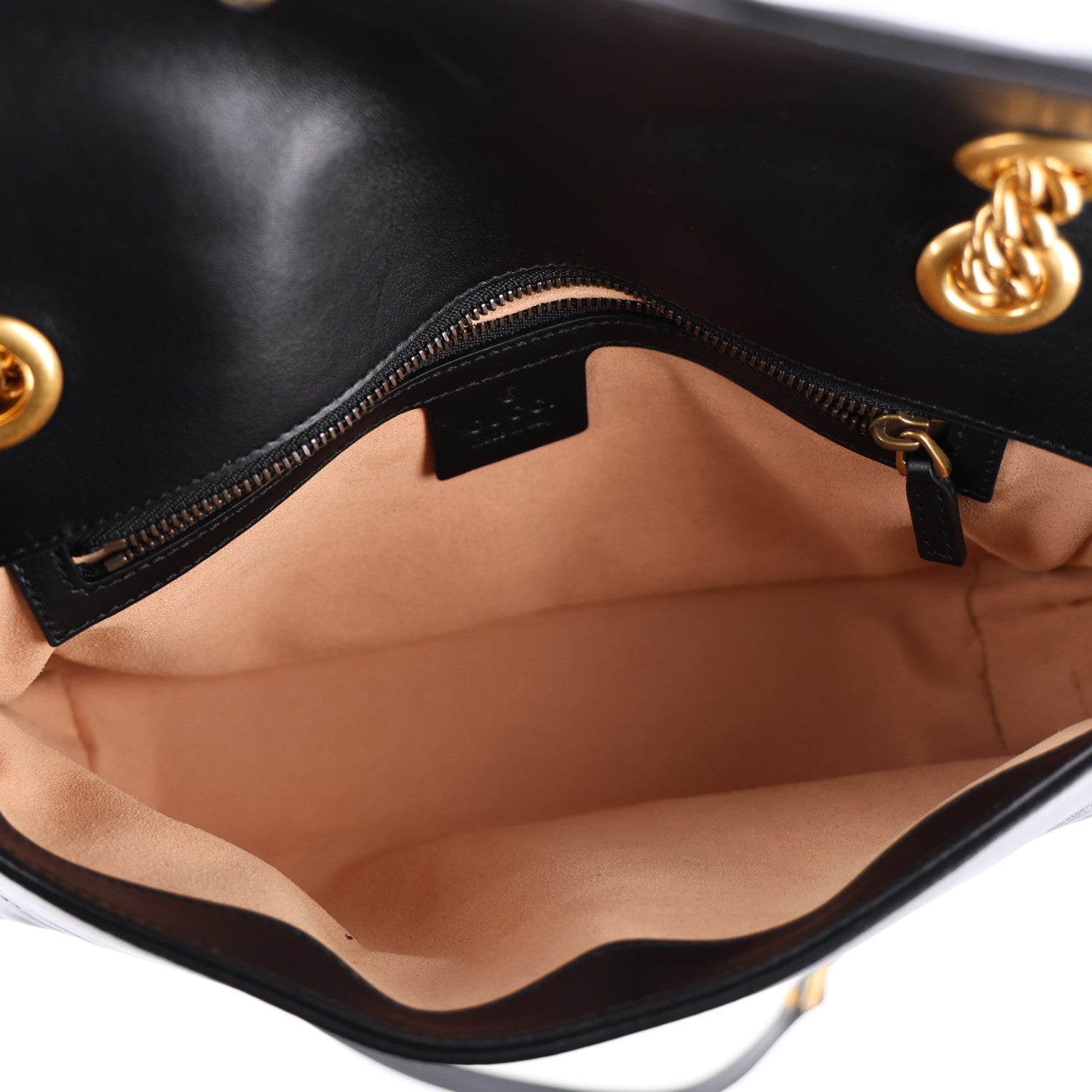 Gucci Calfskin Matelasse Small GG Marmont Shoulder Bag Black 5 of 10