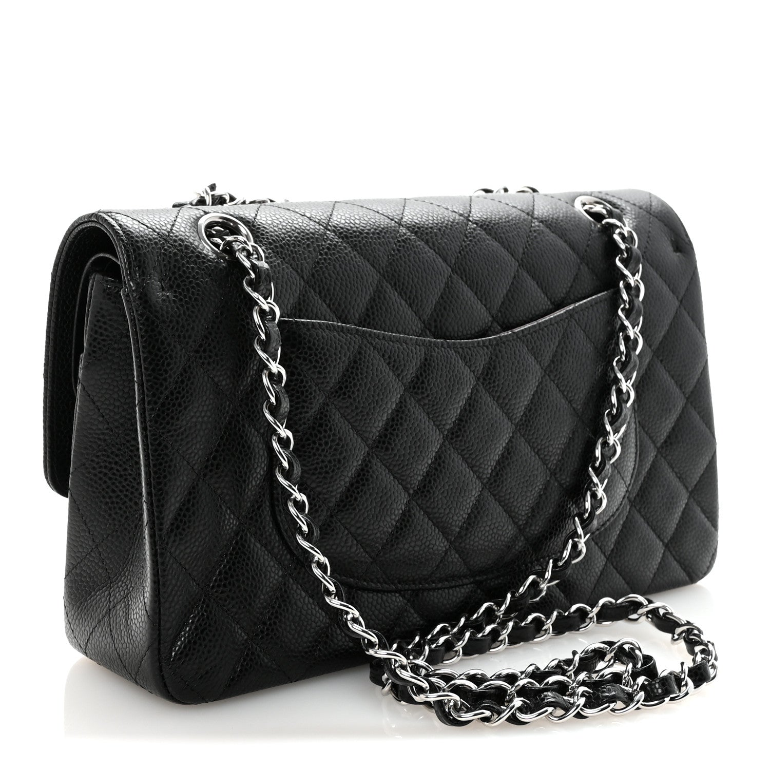 Chanel Caviar Quilted Medium Double Flap Black 3 of 10