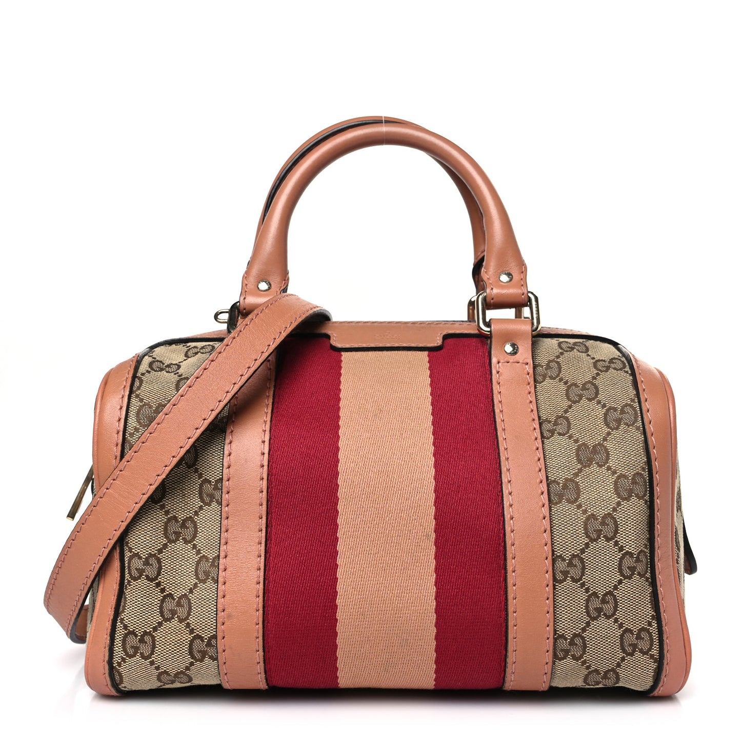 Monogram Vintage Web Small Boston Beige
