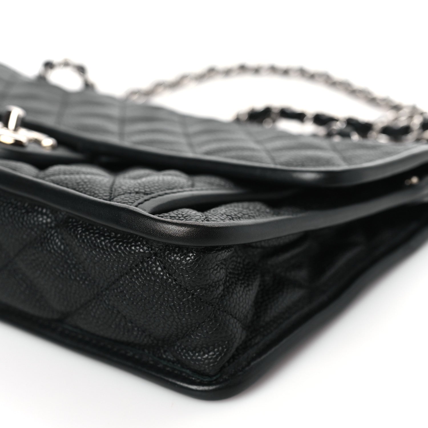 Chanel Caviar Quilted Medium French Riviera Flap Black 9 of 10