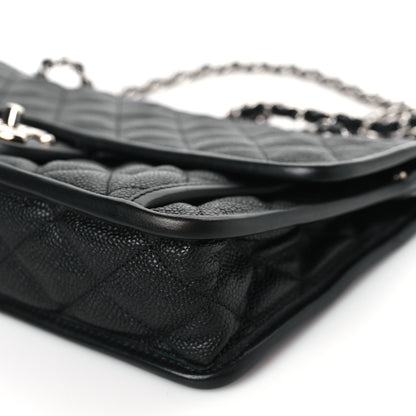 Chanel Caviar Quilted Medium French Riviera Flap Black 9 of 10