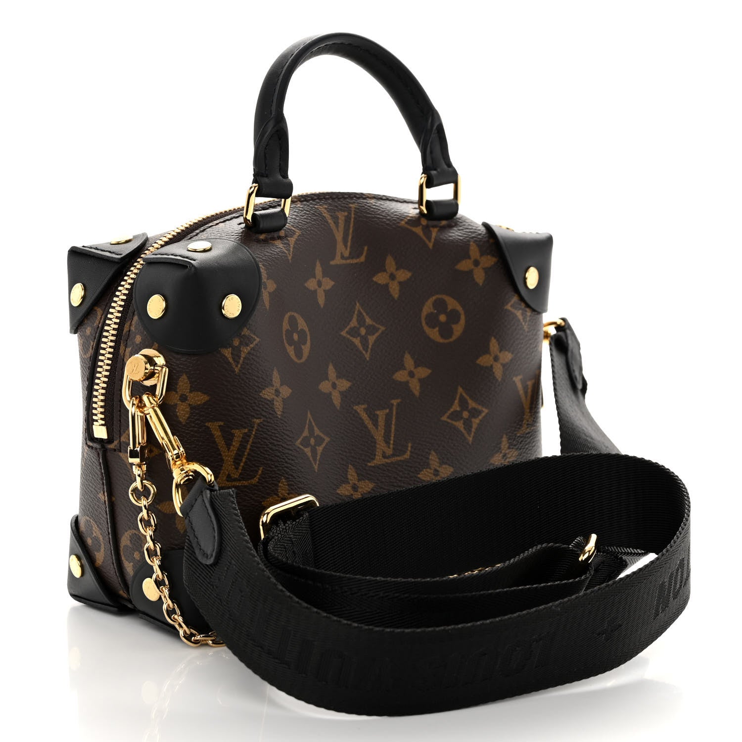 Louis Vuitton Monogram Petite Malle Souple Black 3 of 9