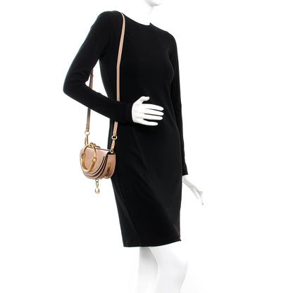 Chloe Calfskin Small Nile Bracelet Minaudiere Bag Biscotti Beige 2 of 8