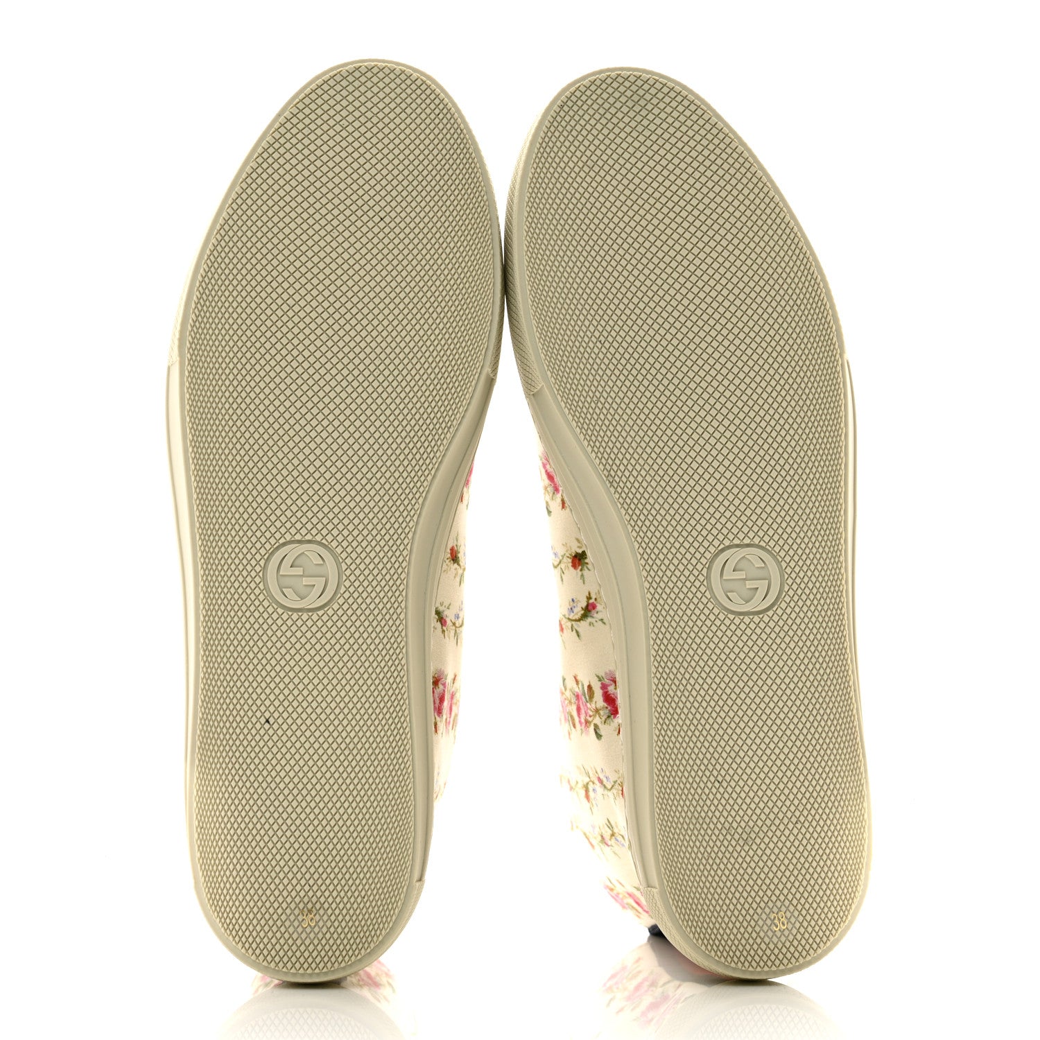 Gucci Canvas Romantic Print Major Blind For Love High Top Sneakers 38 Ivory 5 of 9