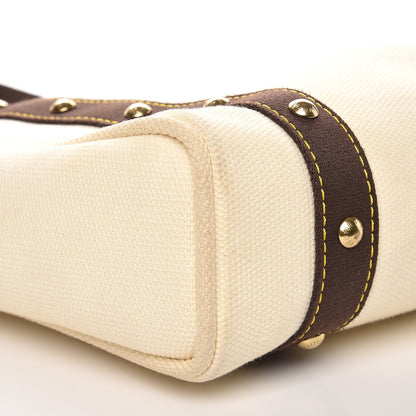 Louis Vuitton Toile Antigua Cabas MM White 7 of 9