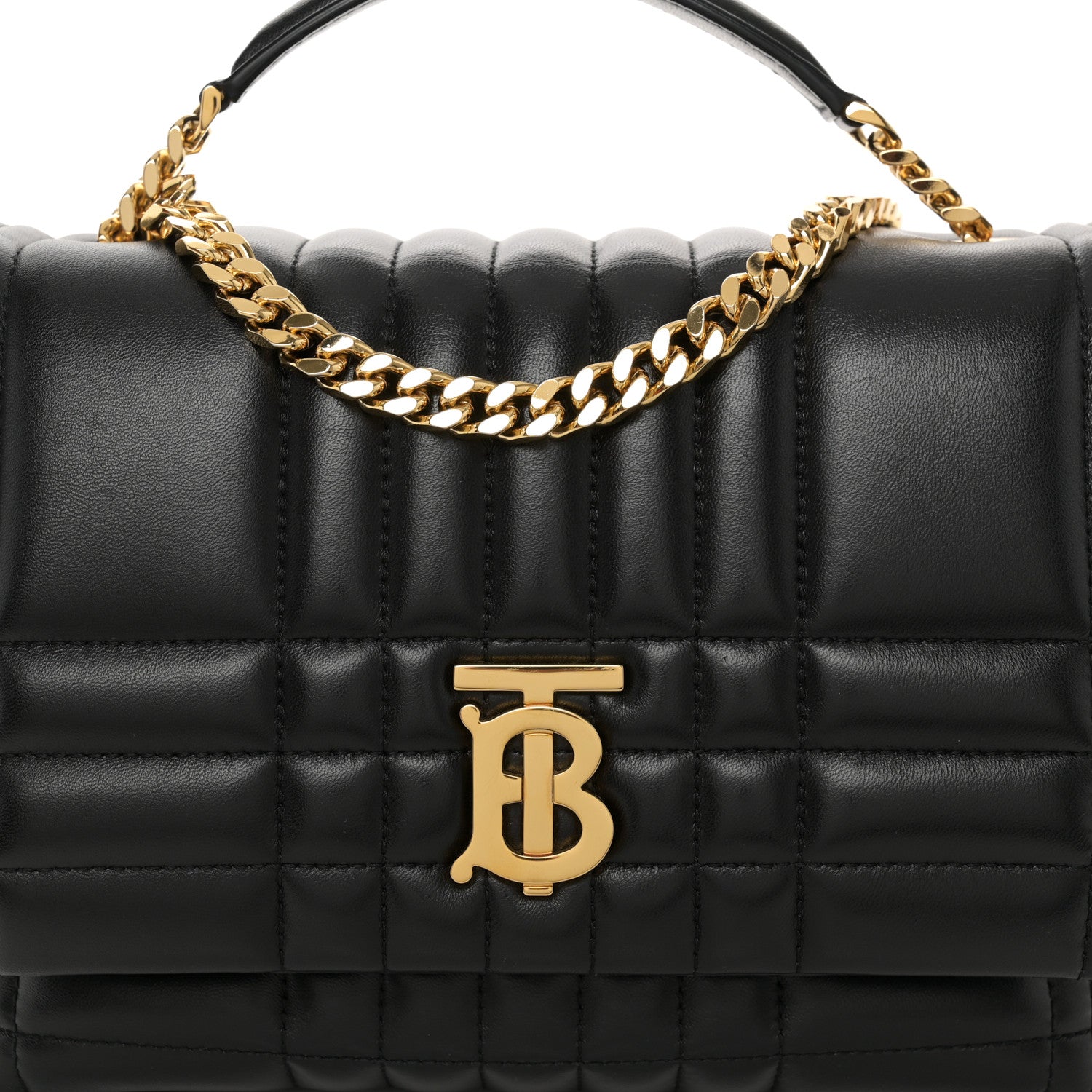 Burberry Lambskin Quilted Small Lola Bag Black 7 of 9