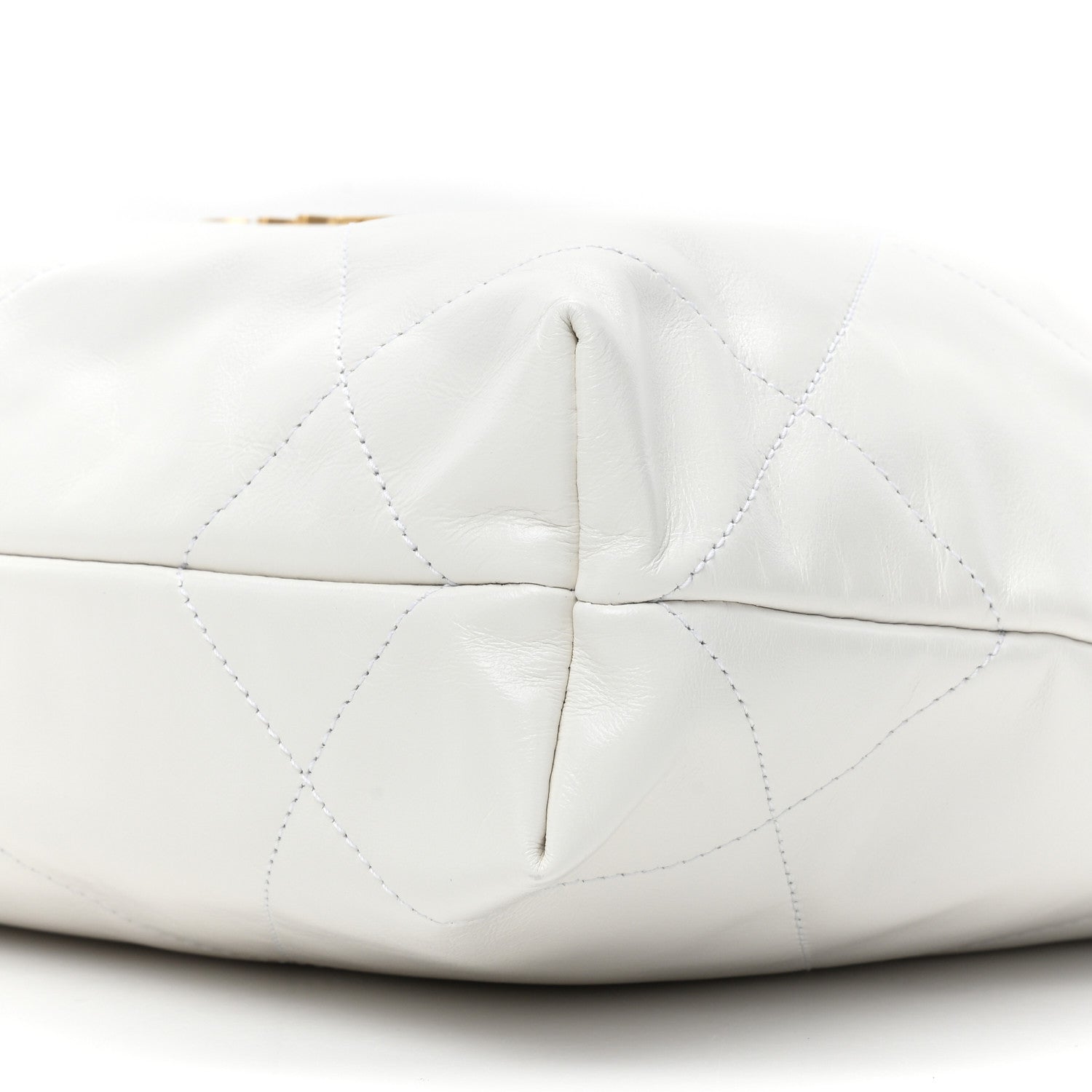 Chanel Shiny Calfskin Quilted Small Chanel 22 White 11 of 12