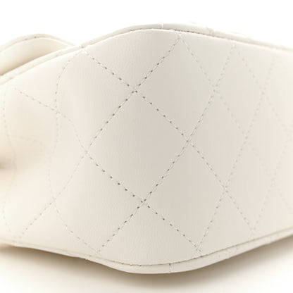 Chanel Lambskin Quilted Mini Pearl Crush Flap White 9 of 11