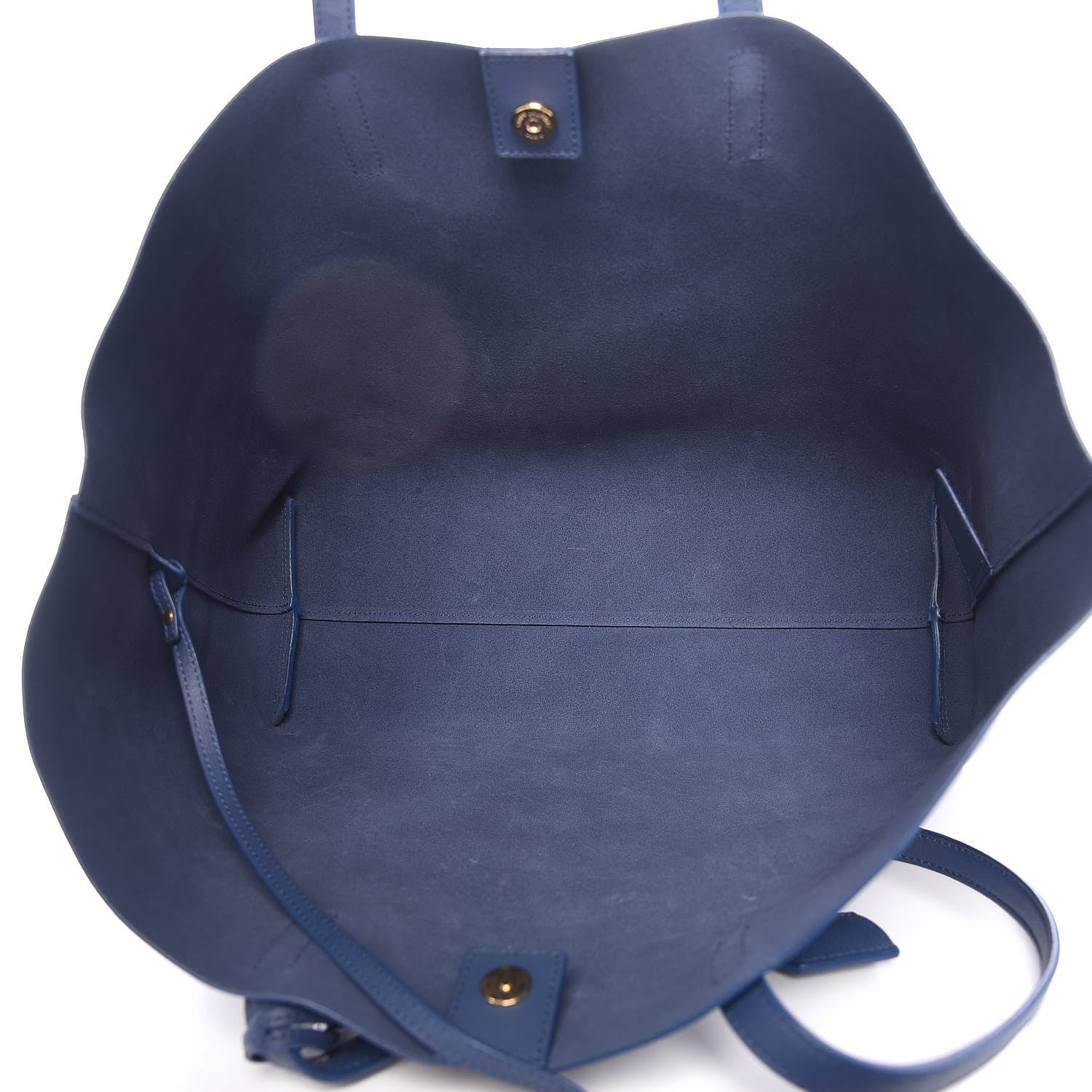 Saint Laurent Calfskin Large Shopping Tote Denim 6 of 11