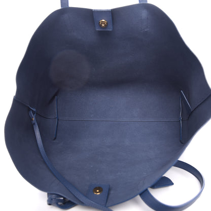 Saint Laurent Calfskin Large Shopping Tote Denim 6 of 11