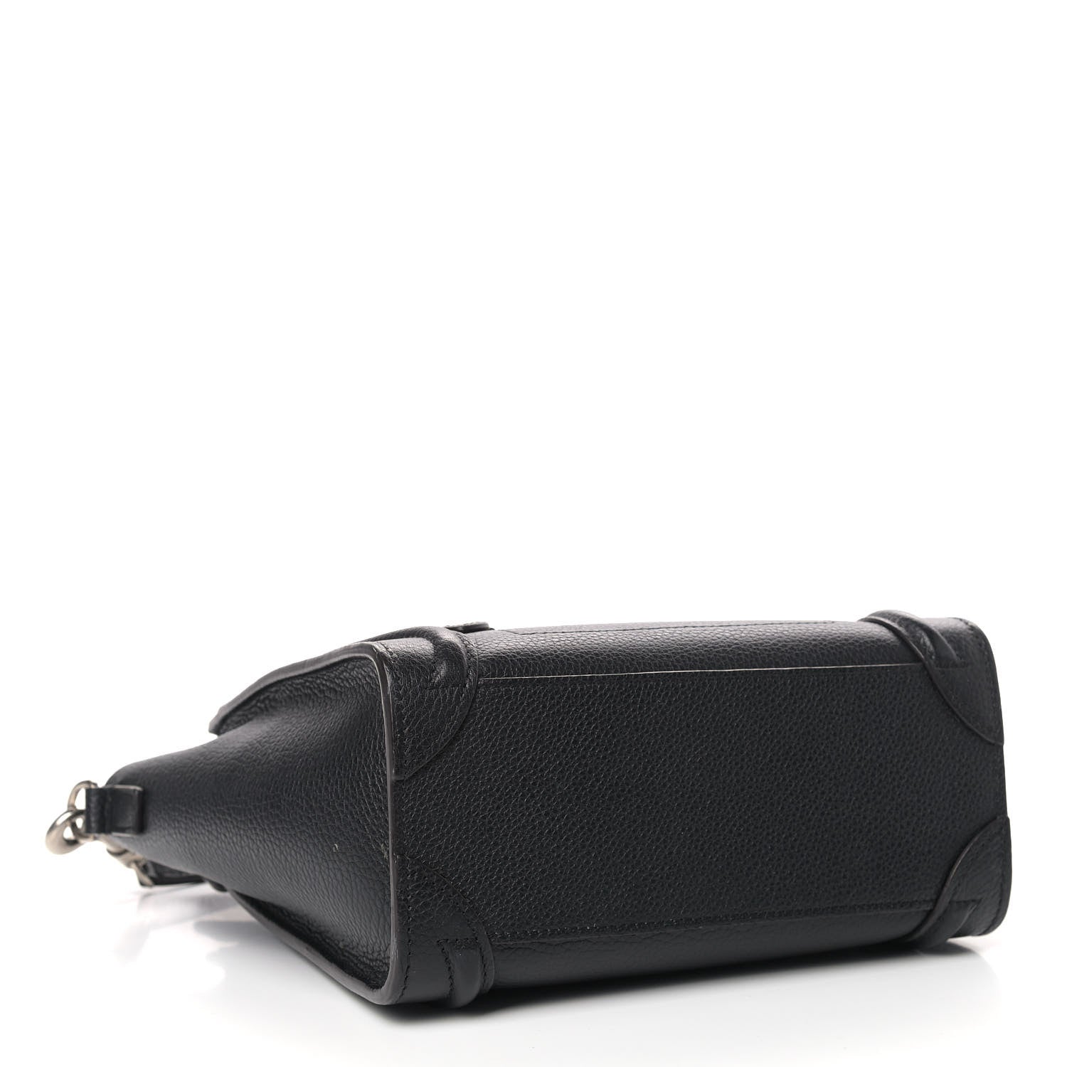 Celine Drummed Calfskin Nano Luggage Black 10 of 12