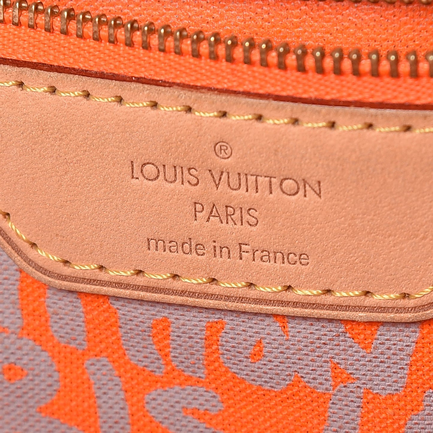 Monogram Graffiti Neverfull GM Orange